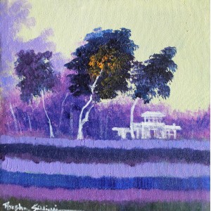 Ayesha Siddiqui, 12 x 12 Inch, Oil on Canvas, Landscape Painting, AC-AYS-086